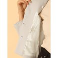 thumbnail image 5 of INSPIRE CHIC Women's Elegant Button-Down Point Collar Short Coats L Beige, 5 of 5