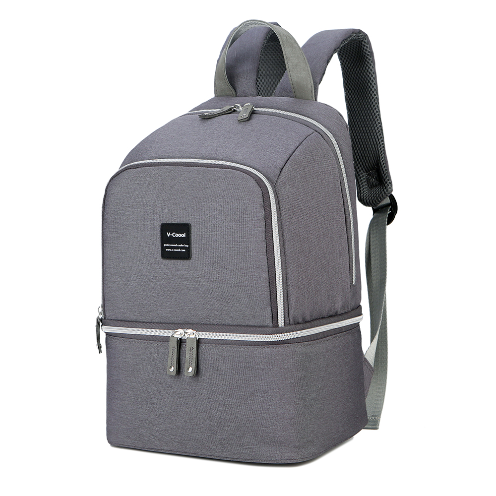 Breast Pump Bag Backpack Cooler Lunch Bag Double Layer for Mother