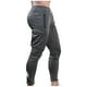 thumbnail image 1 of Pantalones largos para hombre con cordón, cintura elástica, múltiples bolsillos, pantalones casuales para hombre, 1 of 5