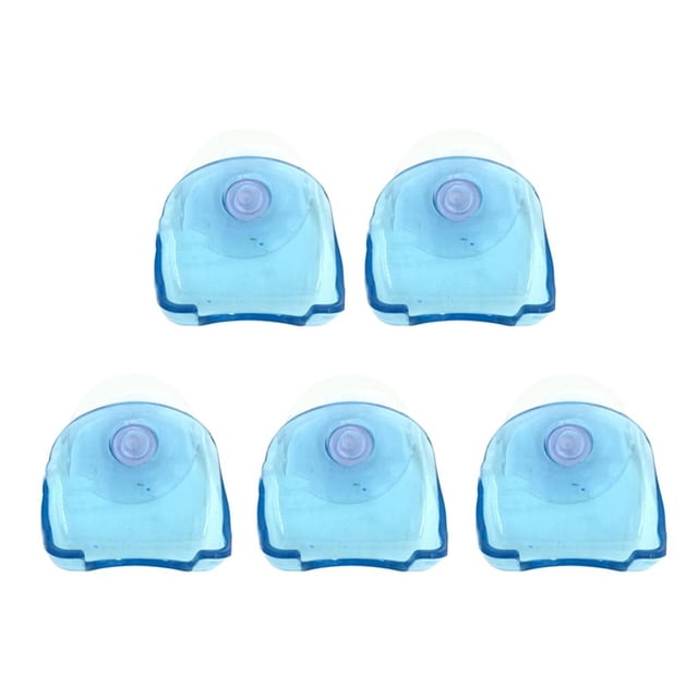 Soporte de afeitadora Colco 5 uds plástico con ventosa azul 1.5 x 5 cm