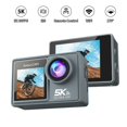 thumbnail image 2 of Cámara de Acción 5K 4K60FPS Doble IPS Touch LCD WiFi 170 ° Cámara deportiva antivibración con zoom 5X resistente al agua 30M con control remoto, 2 of 4