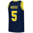 thumbnail image 3 of Men's Mitchell & Ness Jalen Rose Navy Michigan Wolverines 1991/92 Swingman Jersey, 3 of 3