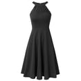 thumbnail image 4 of Vestido de cóctel vintage de encaje bordado con hombros descubiertos para mujer, 4 of 5