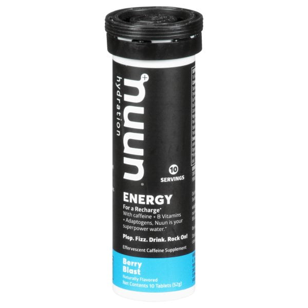 Nuun - Energy Effervescent Caffeine Supplement Berry Blast - 10 Tablets