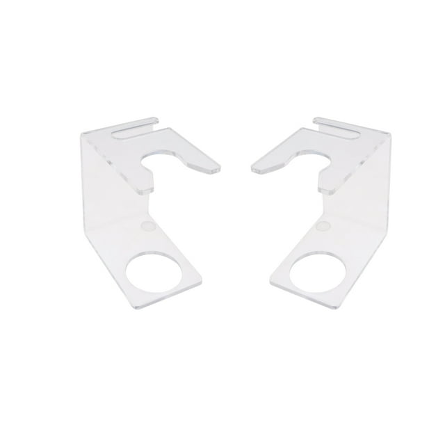MasteelfCA 2Pcs Men's Mustache Brush Base Minimalist Mane Brush Rack Portable Razor Brush Bracket for Men Transparent