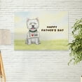 thumbnail image 2 of Cute West Highland White Terrier Loves Dad Happy Father's Day Horizontal Matte Canvas Poster Westie Westy Dog Lover Wall Art Home Decor - 12008, 2 of 5