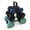 Blues, variant on HolaHatha 3, 5, and 8 Pound Neoprene Dumbbell Weights Set with Rack, Multi
