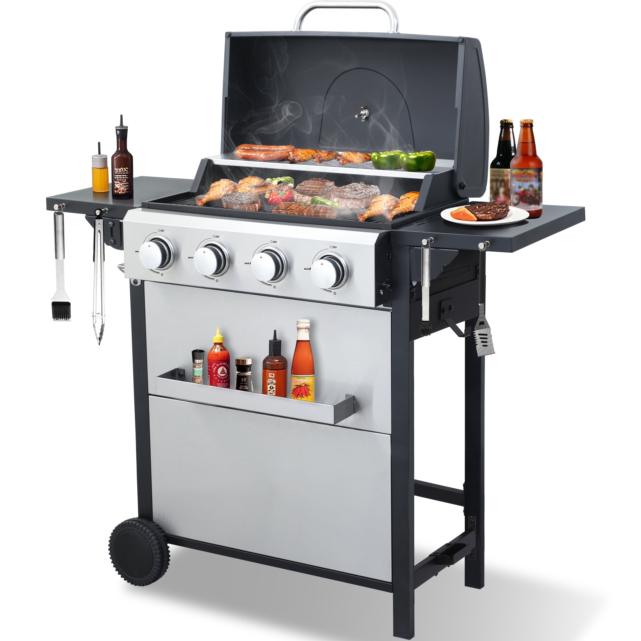 Weber Q 2200 Propane BBQ with Stainless Steel Grates, 1-Burner