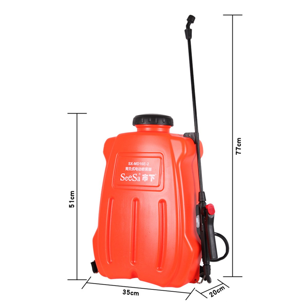 16L Electric Pressure Sprayer Lawn Yard Garden Pressure Sprayer 12V