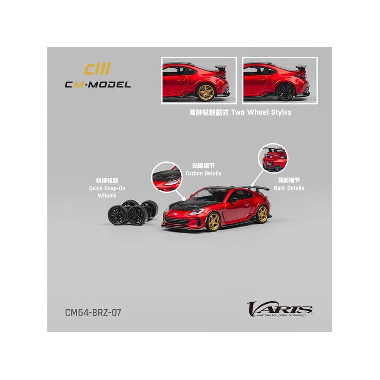 Subaru BRZ Varis Arising-1 RHD Red Metallic with Carbon Hood and