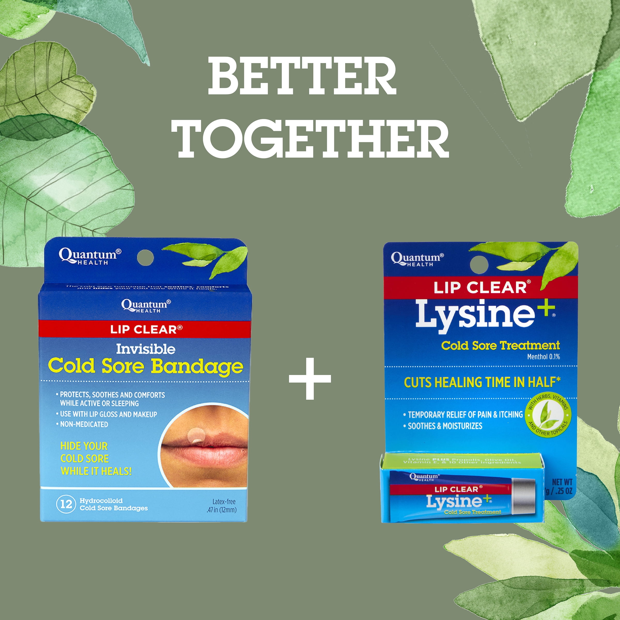 (4 pack) Quantum Health Lip Clear Lysine+ Cold Sore Ointment, 0.25 oz