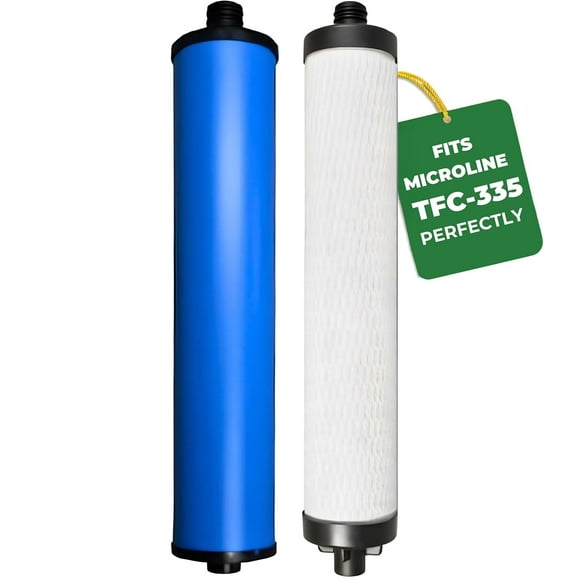 Microline R.O. Split Pre & Post Filter SET - Compatible Replacement Filters for TFC-300, TFC-335, TFC-435