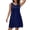 Navy, variant on Summer Fashion Womens Dresses Plus Size Solid Color One Shoulder Sexy Dress Black XXXXL