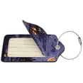 thumbnail image 2 of Honeii Mystery House Halloween Night Print Leather Luggage Tag for Suitcases,ID Tags,Bag Tags for Luggage,Functional Travel Tag-1, 2 of 5