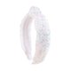 thumbnail image 1 of Diadema alta versátil para mujer con lentejuelas de colores, elegante diadema anudada, 1 of 4