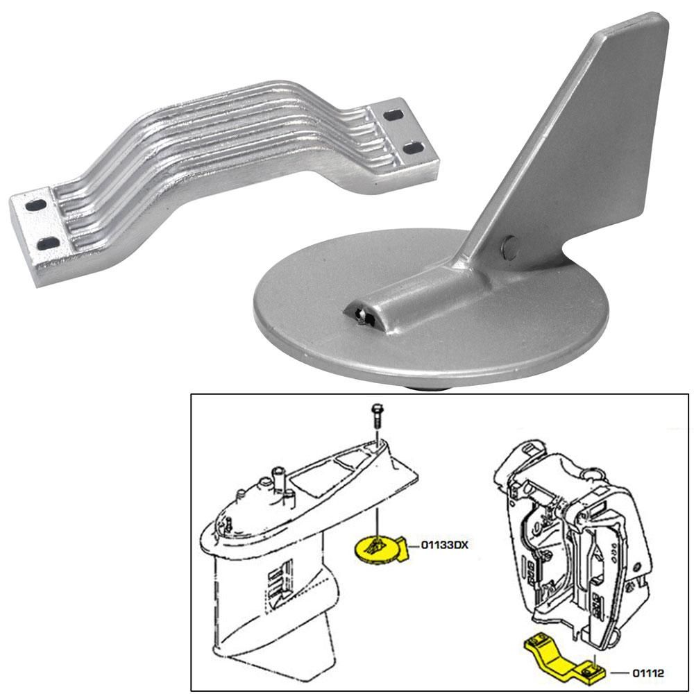Yamaha Aluminum Anode Kit for 150200 HP Yamaha Outboard Engines w