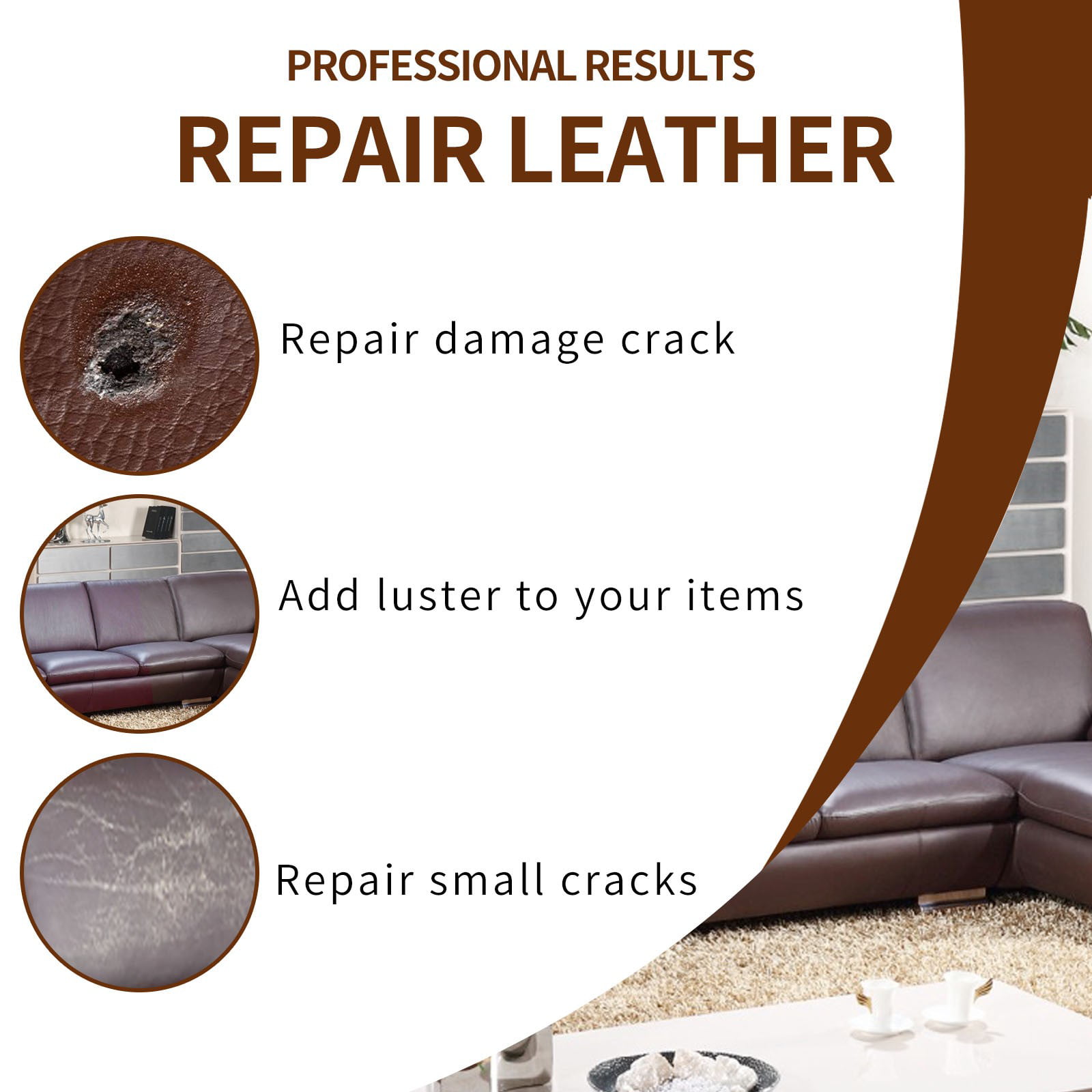 Leather Repair Kit Car Seat Sofa Coats Holes Liquid Leather Repair