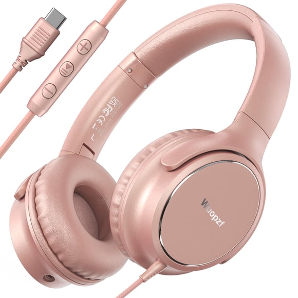 Auriculares supraaurales Wuopzf USB-C con micrófono