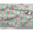 thumbnail image 3 of Soimoi Modal Satin Fabric Cosmos Floral Decor Fabric Printed Yard 42 Inch Wide, 3 of 3