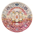 thumbnail image 3 of Unique Loom Madeline Vintage Collection Area Rug - Jackson (7' 10" Round Pink Gray/Ivory), 3 of 7