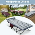 MOPHOTO Adults Folding Camping Cot,75"×28" Oxford Folding cot Portable