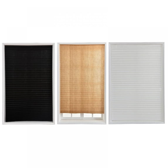 Cellular Shades Blackout Cordless Shades Honeycomb Window Privacy Protecting Curtains,Light FIltering Cellular Shade for Home Office Window,White,35.5" W X 71" H