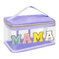 thumbnail image 1 of Bolso De Cosméticos Bolsa de cosméticos de PVC transparente, bolsa de almacenamiento con letras brillantes para acampar (estilo 2) Tmvgtek Para Estrenar, 1 of 5