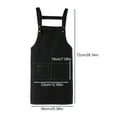 thumbnail image 3 of Clearance Items,npkgvia Kitchen Apron,Apron,All Pure Polyester Cotton Canvas Apron Advertising LOGO Printing Manicure Waist Home Kitchen Restaurant Work Clothes,Chef Apron, 3 of 4