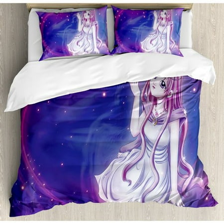 Ambesonne Anime Duvet Cover Set Walmart Com
