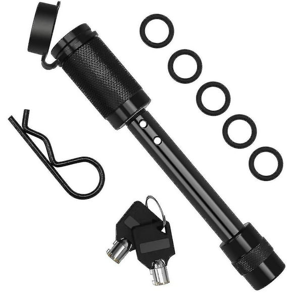 Trailer Hitch Lock Pin Set, 5/8" Extra Long Black Locking Hitch Pin, Heavy Duty SX