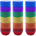 thumbnail image 1 of 600 Pieces 1.25 Inch Mini Foil Metallic Cupcake Liners Muffin Paper Cases Baking Cups, 6 colors, 1 of 4