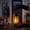 A, variant on Hexagonal Lantern with Flickering LED Candles, Vintage Black Decorative Hanging Candle Lanterns for Halloween,Wedding Decorations,Christmas,Table Centerpiece,Battery Operated.