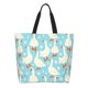 thumbnail image 1 of Fotbe White Geese and Flower Bolsa Tote Estética de Lona con Estampado para Mujer - Bolsa Reutilizable de Hombro Casual para Vacaciones, Compras, Trabajo y Gimnasio, 1 of 8