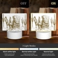 thumbnail image 3 of Fotbe Western Scenery With Old Wagon Pattern Acrylic Night Light Gift with 3 Color ModesTouch-Sensitive LED Lamp Perfect Gift for Mother's Day, Birthday, or Christmas, 3 of 9