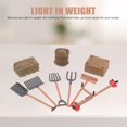 thumbnail image 4 of 9PCS Mini Shovel Rake Farm Model Kit Simulation Farm Playset Miniature Hay Bales Mini Mower for Dollhouse Decor Western Party Decoration Wedding Party, 4 of 8