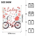 thumbnail image 3 of Cat Flowers Bike Ring Binder Notebook Journey Note Diary College Ruled Spiral Notebook Study Loose Leaf Paper A5 60 Pages, 3 of 8