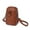 Brown, variant on TAZAG soft leather mobile phone bag fashionable simple high-end one-shoulder crossbody mini bag for women