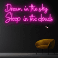 thumbnail image 2 of Craftnamesign Dream In The Sky Neon Sign, Quote Wall Art for Living Room Office Bedroom Decor, 2 of 4