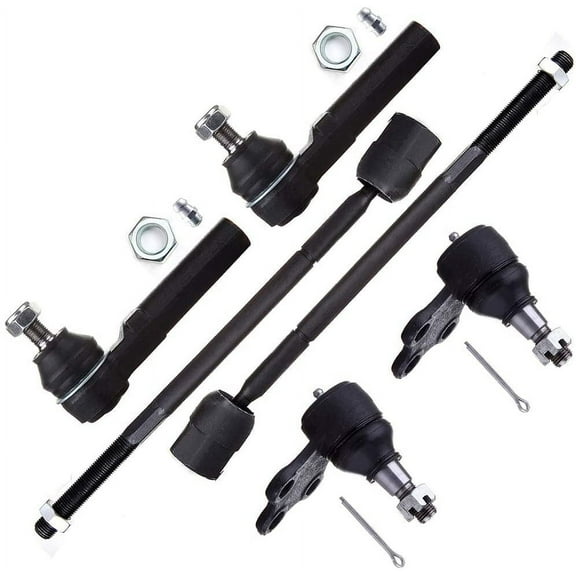 CCIYU Inner Tie Rod Ends Lower Ball Joints Outer Tie Rod Ends Compatible fit for 1993-2002 for Mercury Villager 1993-2002 Quest 6pcs Suspension Kit