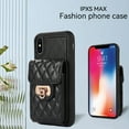 thumbnail image 6 of Nalacover Crossbody Wallet Case for iPhone XS Max, [6 Card Slots] Leather Purse Phone Case Luxury Buckle Closure Card Holder Shoulder Strap Handbag Case Women For iPhone XS Max, Black, 6 of 11