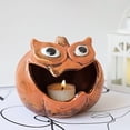 thumbnail image 4 of Darzheoy Halloween Candle Holder Gothic Ceramics Tealight Holders Pumpkin Candle Holders Halloween Party Table Centerpiece Dinner Table Decorations, 4 of 4