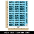 thumbnail image 2 of Snow So Perfect Skiing Bunny Teacher Student School Sticker Set - Light Blue - Gloss Finish - 1.5" Small, 2 of 7
