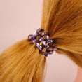 thumbnail image 3 of Amelia Beauty Products 8 Medium Smooth Elastic Hair Coils, 2.25in Diameter Spiral Hair Ties, Gentle on Hair, Strong Hold and Minimizes Dents and Creases, Sapphire Blue, 3 of 9
