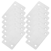 HOOWIFFY 30Pcs Stainless Steel Flat Corner Brackets for Wood Furniture Heavy Duty Support