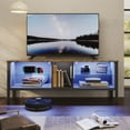 thumbnail image 5 of Bestier 63" Gaming TV Stand for TVs up to 70" LED Entertainment Center for PS4 in Rustic, 5 of 9