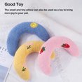 thumbnail image 3 of Dog Pillow Fashion Cozy U Sleeping Accessory Pets Shaped Soft Cat Pillows Pattern Washable Neck Protection Head Mat Pets Rabbit Sleepy Indoor Home Blue, 3 of 9