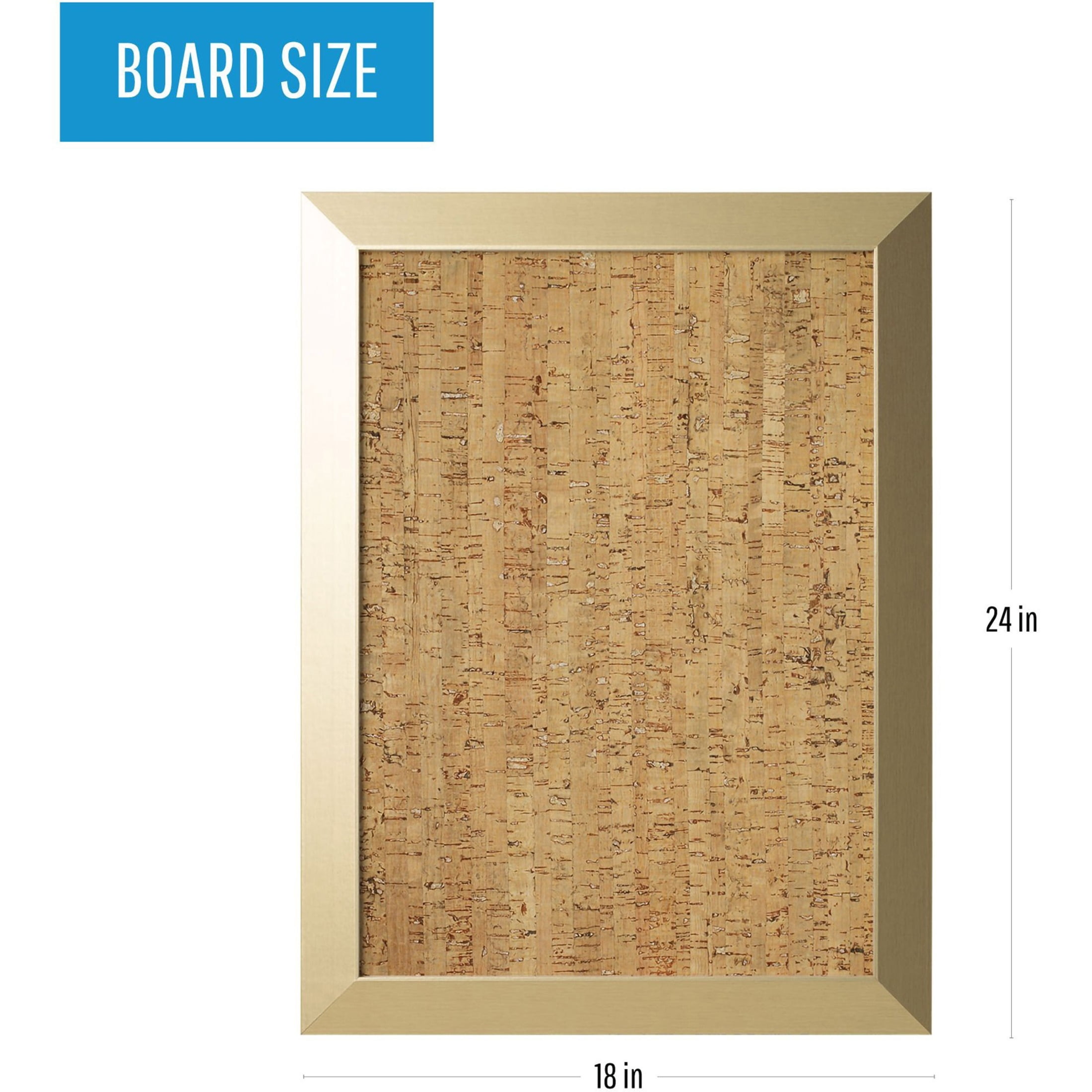 MasterVision MDF Framed Cork Board