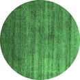 thumbnail image 1 of Ahgly Company Indoor Round Oriental Emerald Green Industrial Area Rugs, 6' Round, 1 of 4