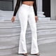 thumbnail image 3 of WILLBEST Pantalones Mujer Pantalones Vaqueros Mini de Cintura Alta Con Microelástico para Mujer, Pantalones Vaqueros Elásticos, Pantalones Casuales Ajustados y Cómodos Mediana, 3 of 8