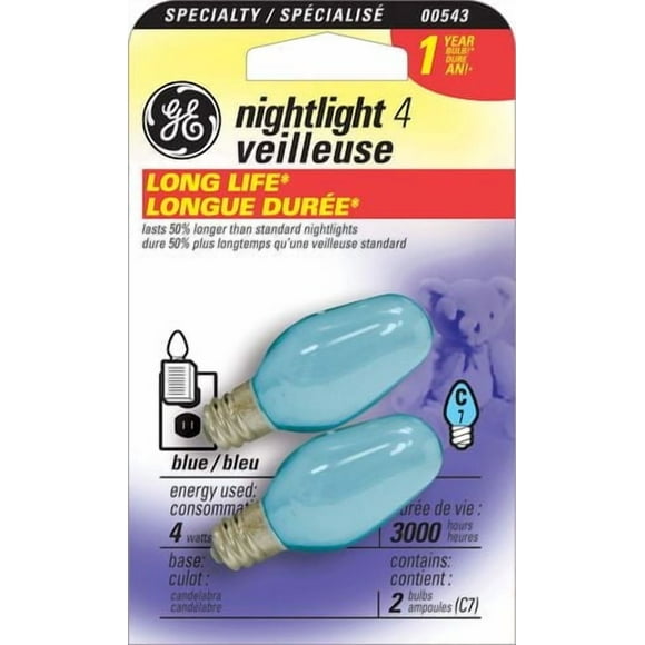 GE Nightlight 4W C7 2pk